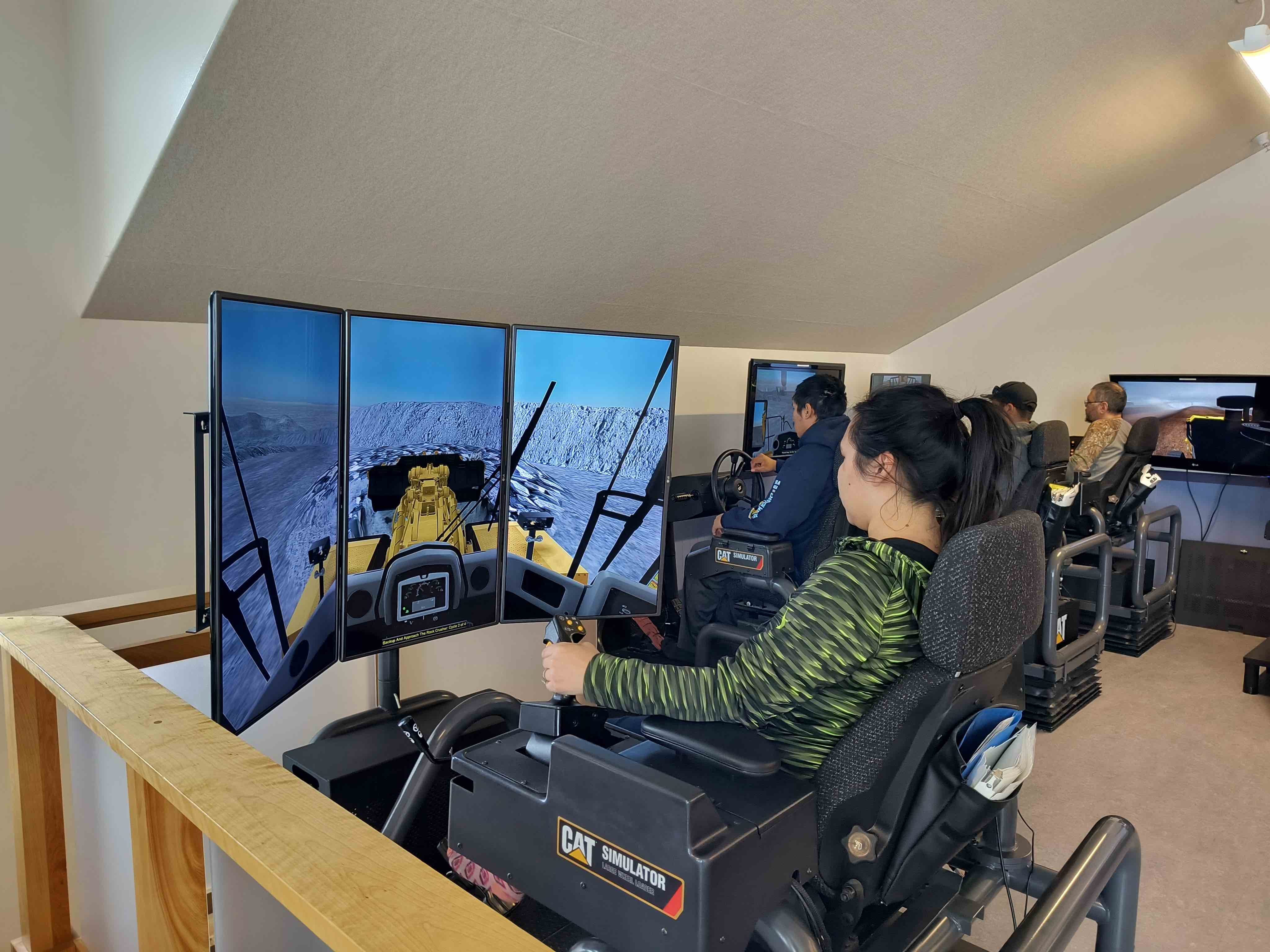 State of the art VR crane simulator training in rural Alaska