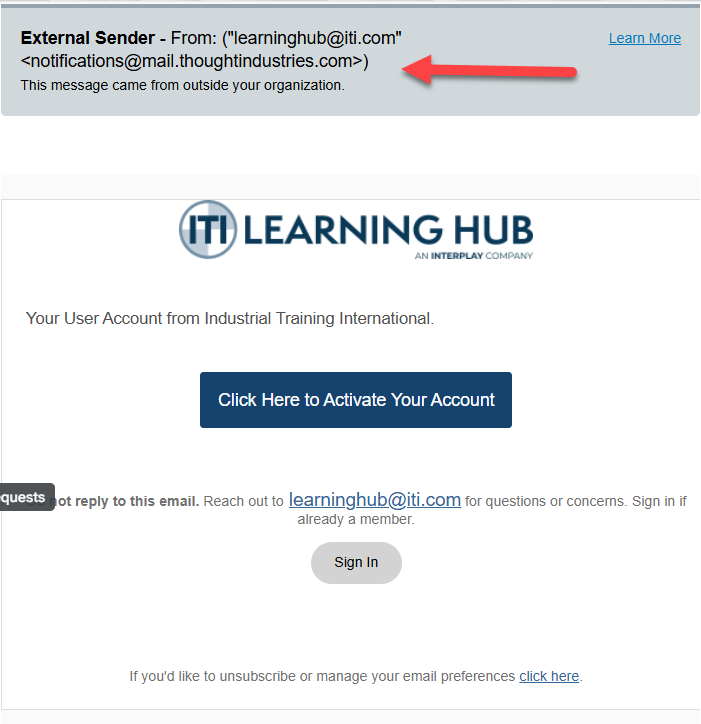 Invitation Learning Hub