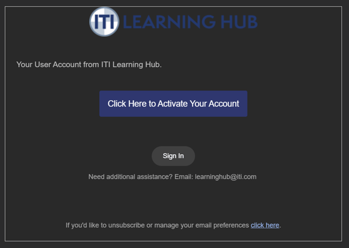 Activate your account