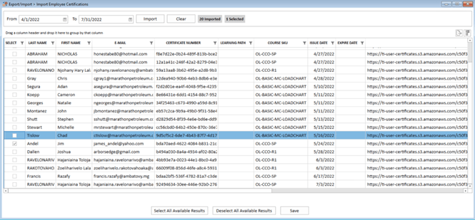 nexgen filter certificate list