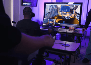 Training with the ITI VR Crane Simulator at Norfolk Naval Shipyard