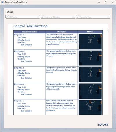 Detailed Lifting Course Scenario Guide