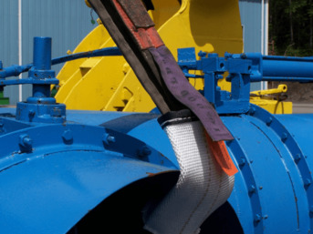 steel-belted flat rubber sling protection